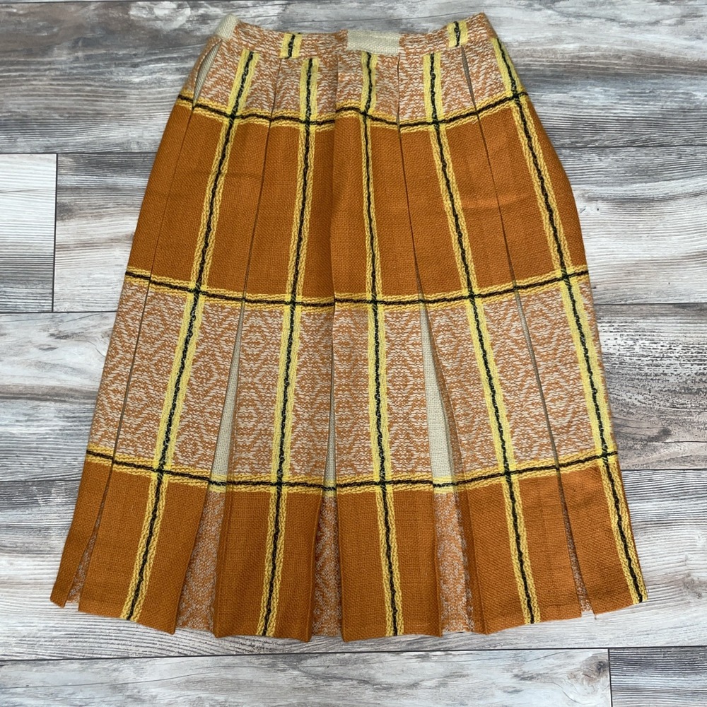 Vintage Kerrybrooke Sears Roebuck Wool Pleated Skirt Wool? See Measurments